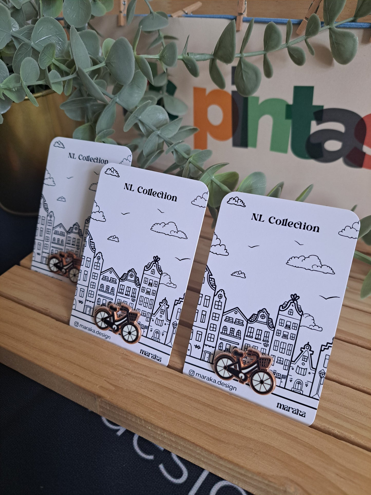 Enamel Pin | Black Bike