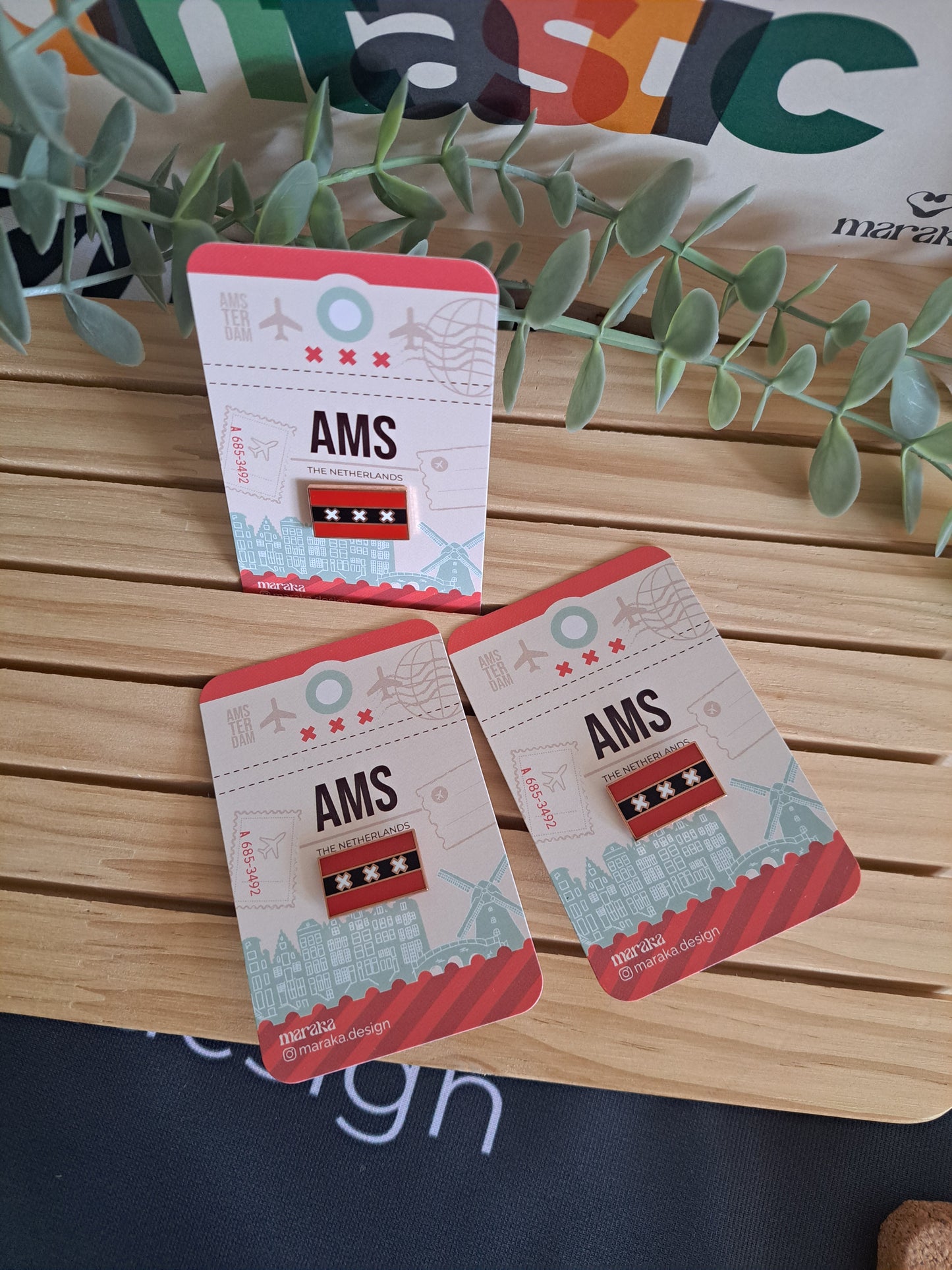 The Netherlands - Pin | Amsterdam Flag