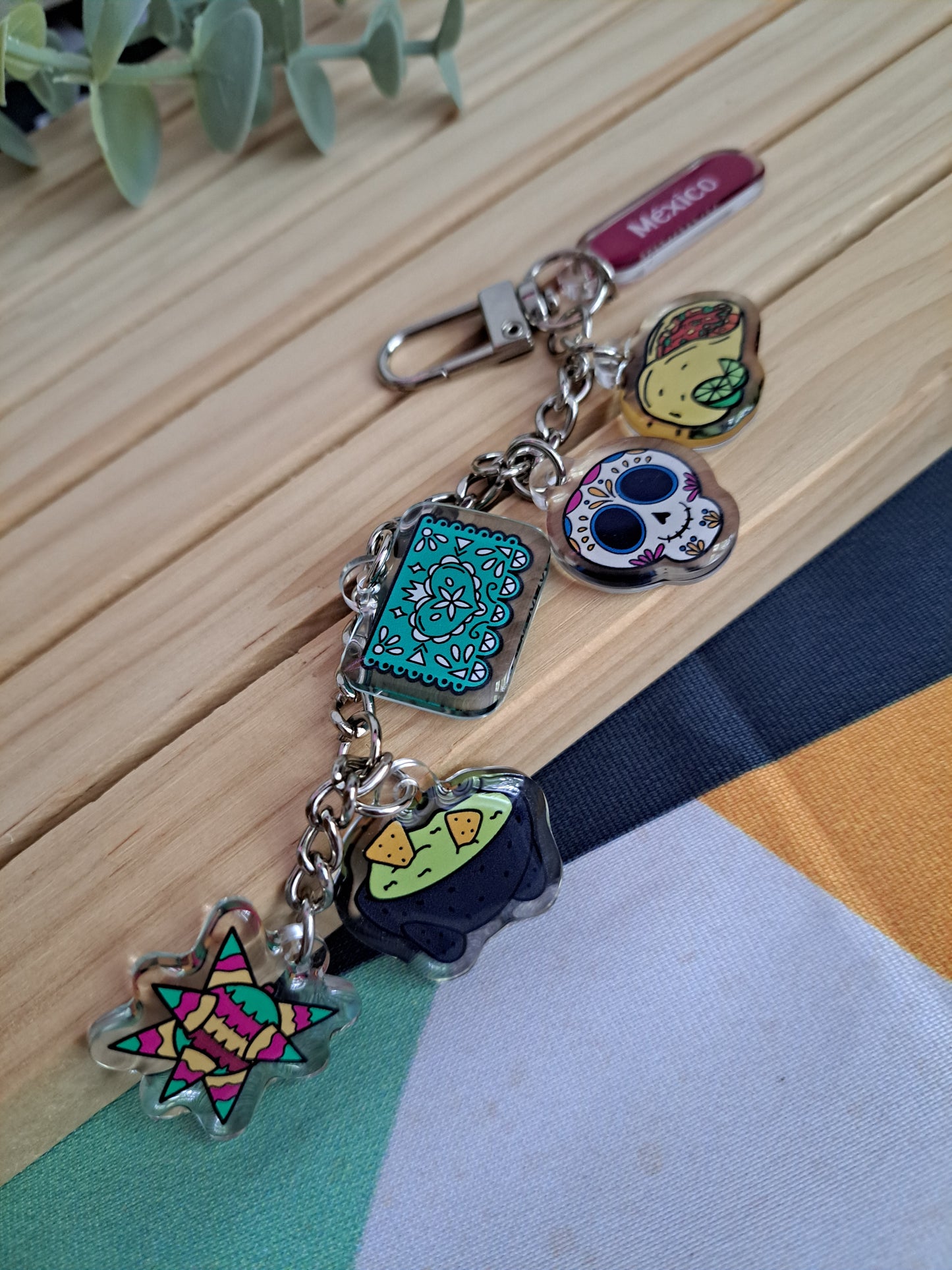 México Keychain Charms | México