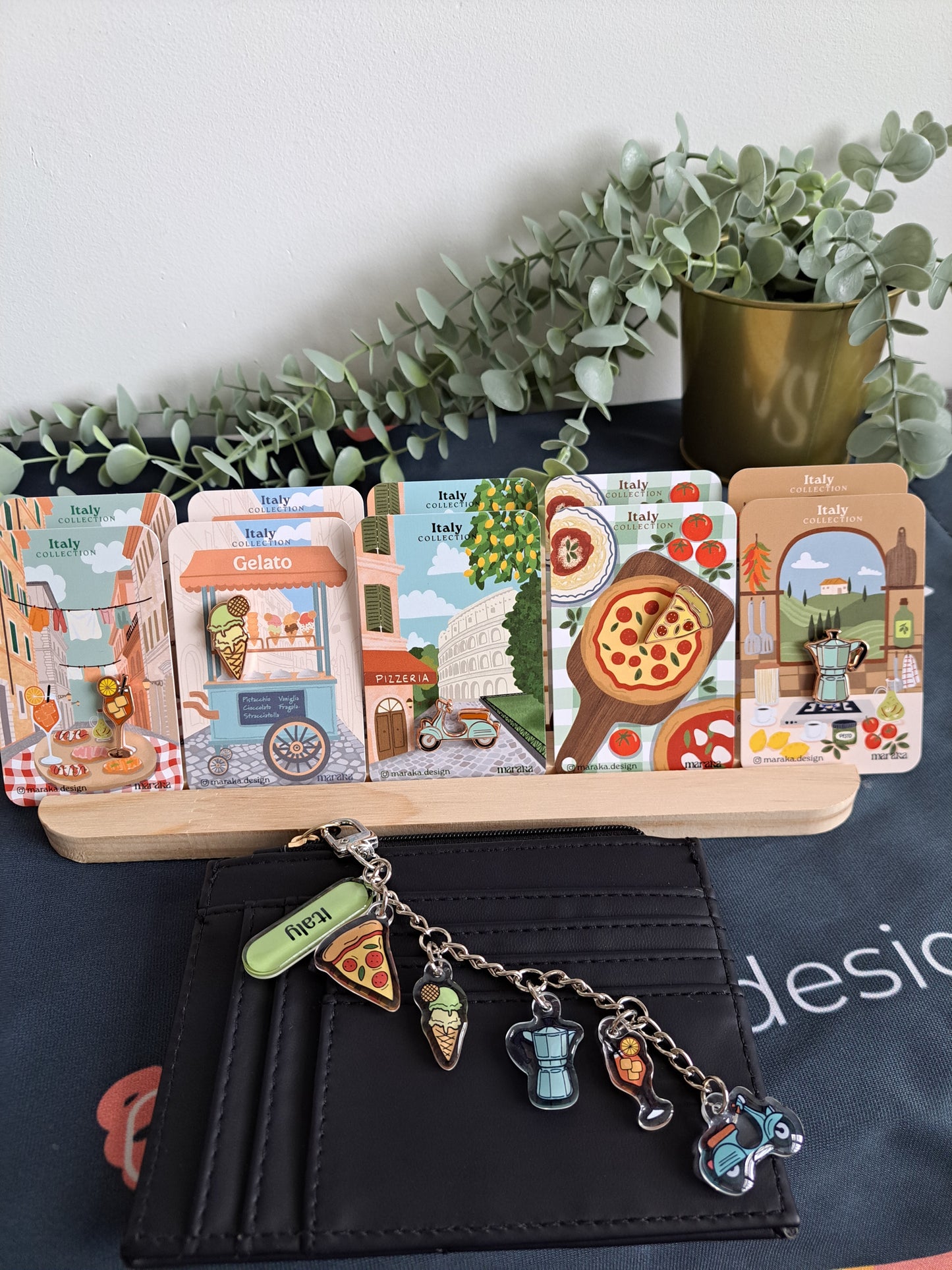 Italy Bag Charms | 🇮🇹 🍕☕️🍦🛵🍊 Charms