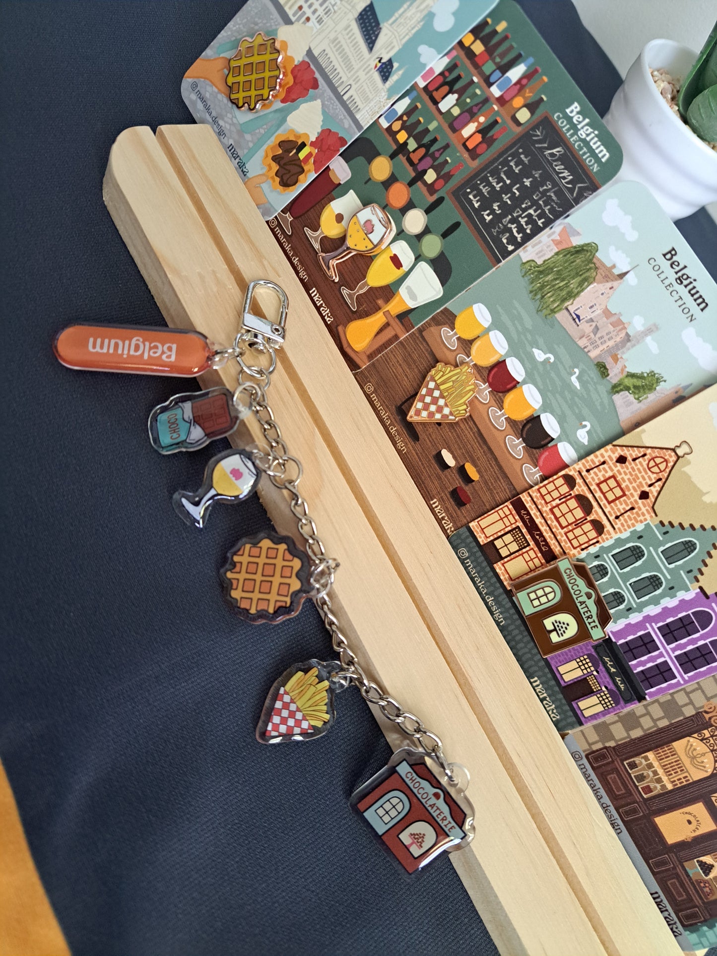 Belgium Acrylic Bag Charms | 🇧🇪🧇🍟🍫🍺 Charms