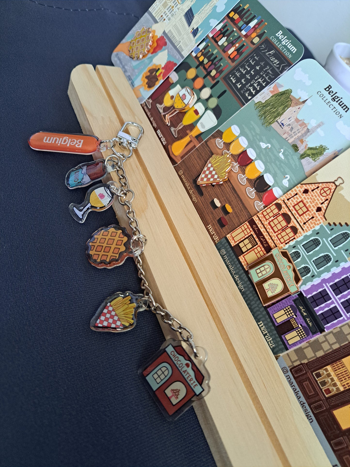 Belgium Acrylic Bag Charms | 🇧🇪🧇🍟🍫🍺 Charms