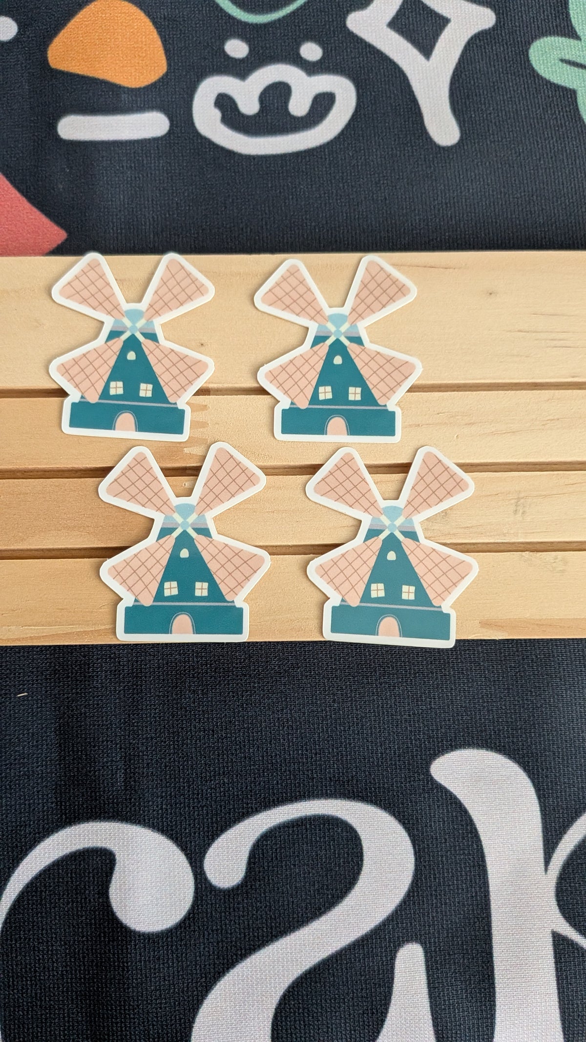Sticker Windmill Glossy Vinyl