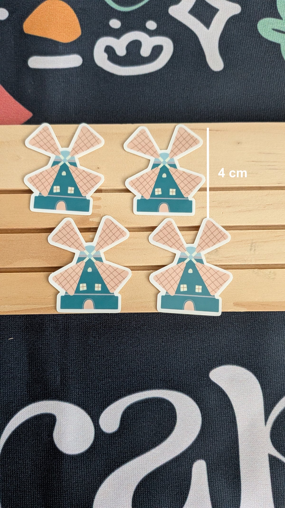 Sticker Windmill Glossy Vinyl
